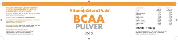 VitaminStore24 BCAA Pulver