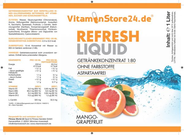 VitaminStore24 Refresh Liquid