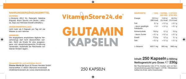 VitaminStore24 Glutamin